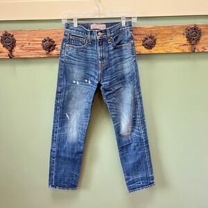 Point Sur Denim‎ J.Crew Womens 24 High Rise Straight Leg Blue Jeans